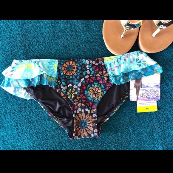 Coco Rave Other - Coco Rave, Side Ruffle Bikini Bottom NWT Sz Med